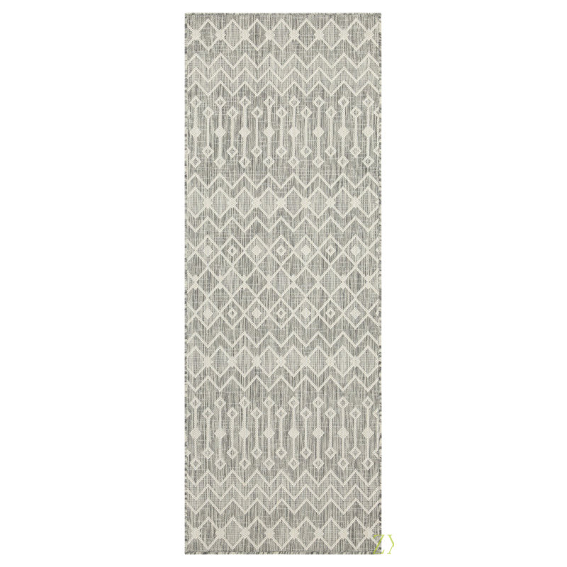 Sunshine 2 Ft. 7 In. X 7 Ft. 3 In. Indoor/Outdoor Area Rug, Silver, Runner 2'7" x 7'3"
