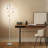 Teardrop 68 in. Industrial 3-Light LED Energy Efficient Floor Lamp with 3 Metal Shades-115986910