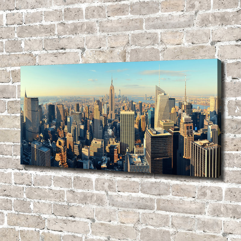 Skyscrapers - No Frame Print on Glass, Canvas, 70cm H x 140cm W x 2cm D