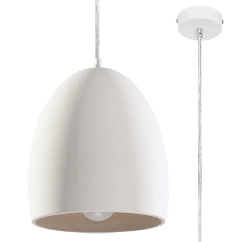 1 - Light White Single Pendant