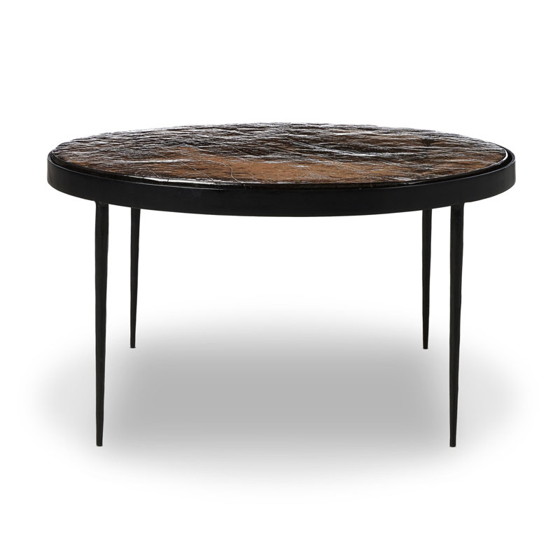 Table basse Carmen, H 16,25 po x L 32 po x l 32 po, Brun fumé