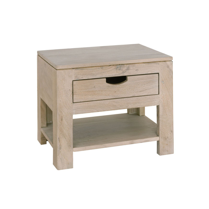 50cm W Solid Wood Bedside Table
