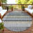 Machine Washable Indoor/Outdoor Chantille ACN2445 Geometric Rug-1414918101-1414918091