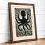 Octopus Starburst Graphic Art - Framed Print-2122497674-2122497675
