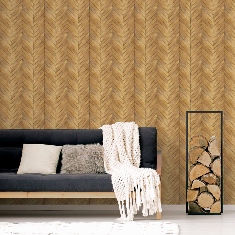 Carlton 10m x 53cm Matte Wallpaper Roll, Warm Brown
