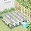  Clear Tarpaulin With Eyelets 6.6X6.6' PVC