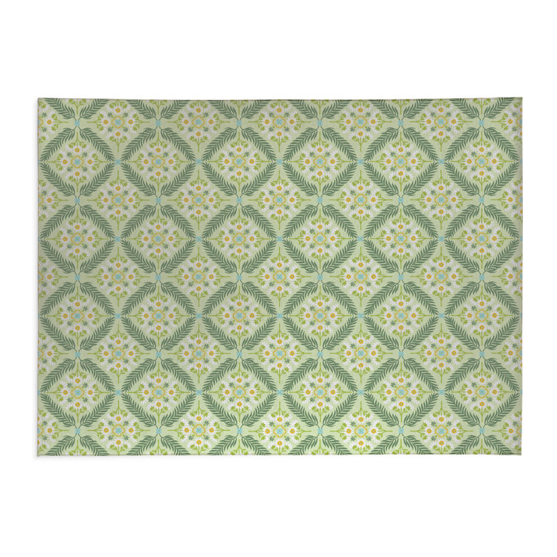 Tapis de cuisine antidérapant Eden, Rectangle 4pi x 6 pi, Limette