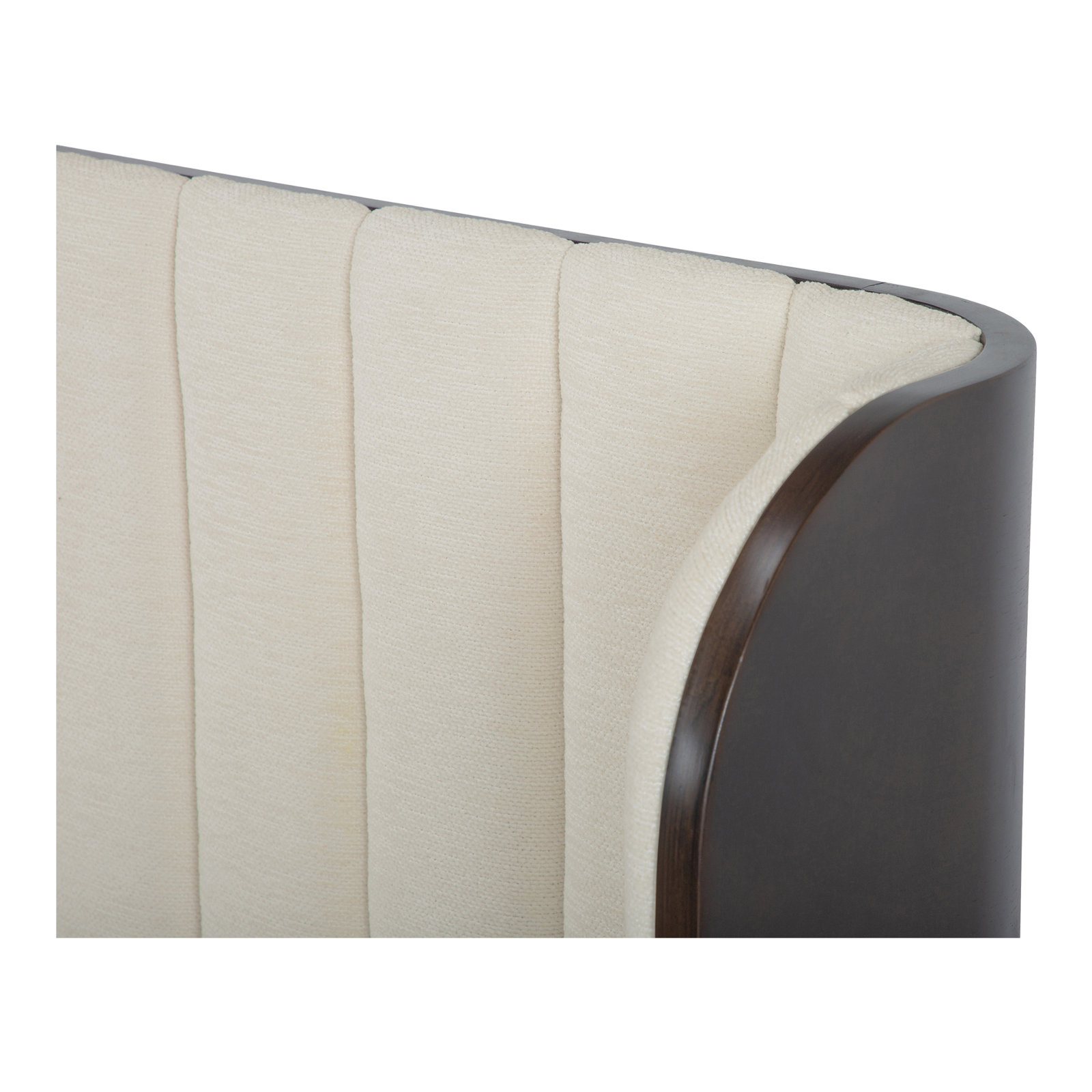 Upholstered Sleigh Bed, Cream, King