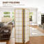 160cm W x 170cm H 4 - Panel Solid Wood Folding Room Divider