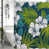 Vert / floral bleu sarcelle