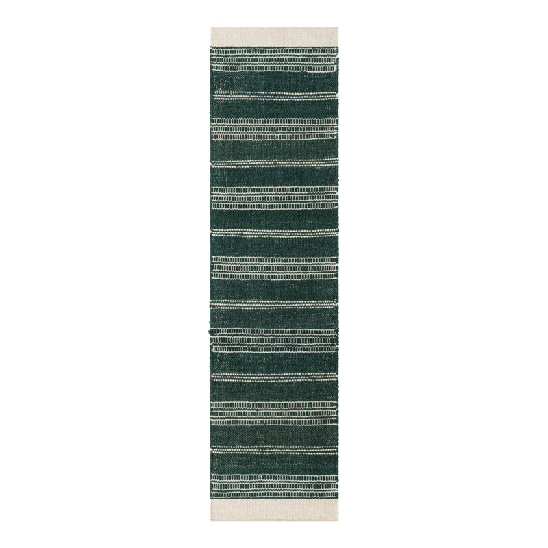 Lariat Rug-Hunter Green, Runner 2' x 8'