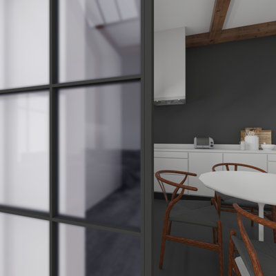 Metro 37'' x 84'' Hollow Glass without Installation Hardware Kit