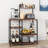 Alviso 35.4 in. W Steel Standard Baker's Rack with Microwave Compatibility with Wine Bottle Storage