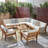 Ensemble de conversation modulaire avec coussins 10 pièces Pazel-1583800338