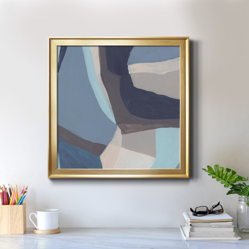 «Blue Chrysalis I-Premium», reproduction encadrée prête à être accrochée, H 22,5 po x l 22,5 po x P 1,5 po, Pas de tapis