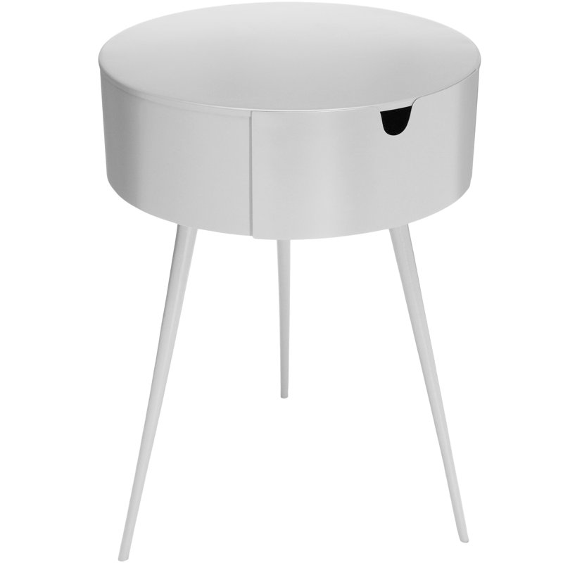 Bali 1 Drawer Nightstand, White