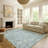 Machine Washable Indoor/Outdoor Chantille ACN2572 Floral Rug-554132771-554132773