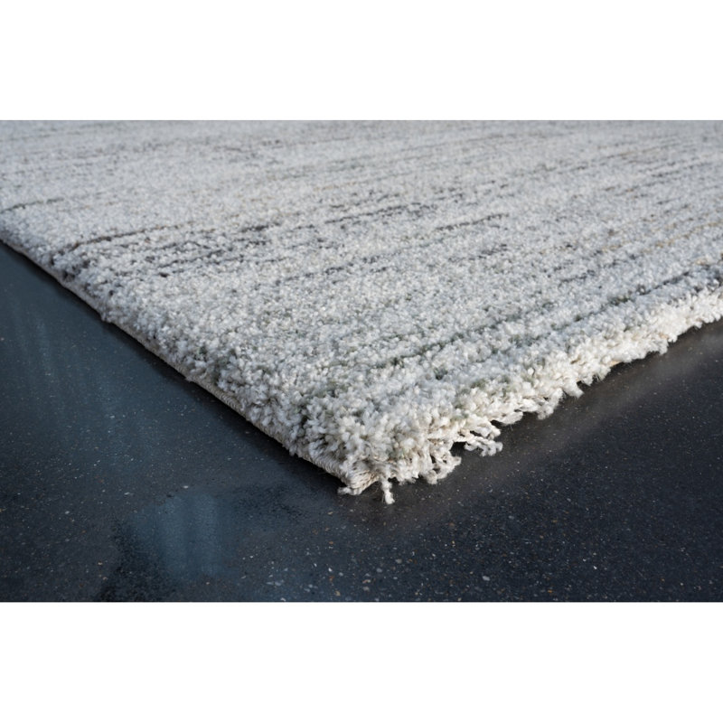 Tapis en polypropylène ivoire, doré, vert, rouille, gris et gris anthracite Granada Oakley