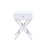 Plateau blanc / base chrome est en rupture de stock