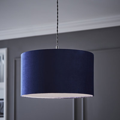 Drum Velvet Pendant Shade ( Screw On )