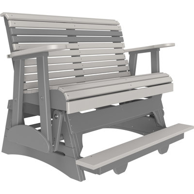Banc d'extérieur coulissant en polywood