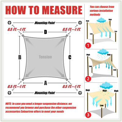 Voile d'ombrage imperméable Royal Shade