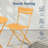 Folding Patio Bistro Set-385481143