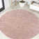 Auldridge Solid Low-Pile Pink Rug