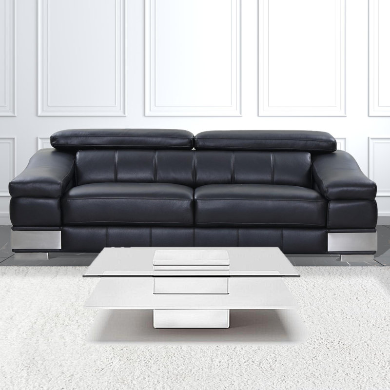 Table basse à piédestal avec rangement Kaldi