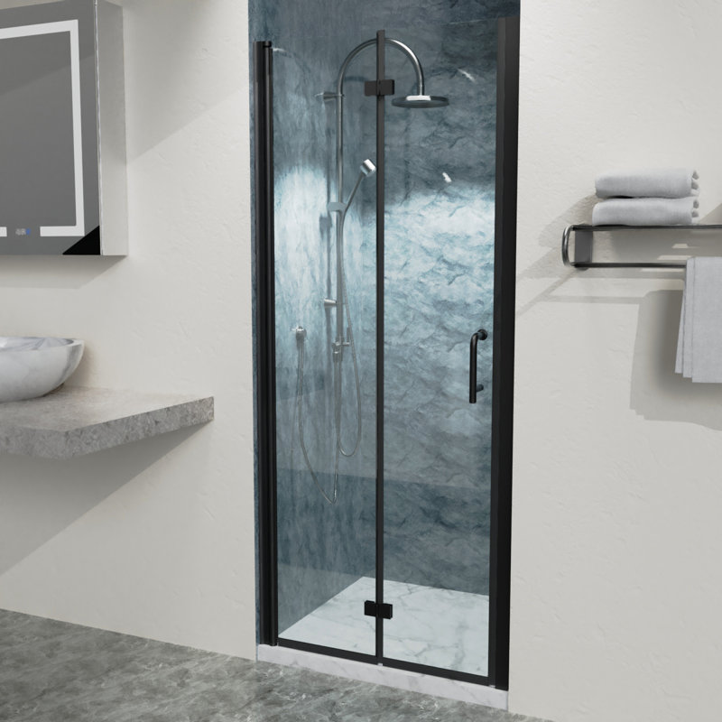 Rossana 32'' - W x 72'' H Door Framed Shower Door with