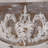 Eberhart Wood Vintage Inspired Acanthus Scroll Floral Brown Wall Mirror with Distressed Cream Accents