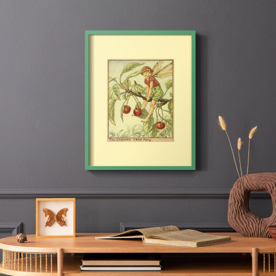 The Cherry Tree Fairy Framed Print - Solid Wood