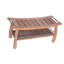 Grade A Teak Wood Luxurious Outdoor Garden 42" Estate-Size Teak Shower Backless Bench