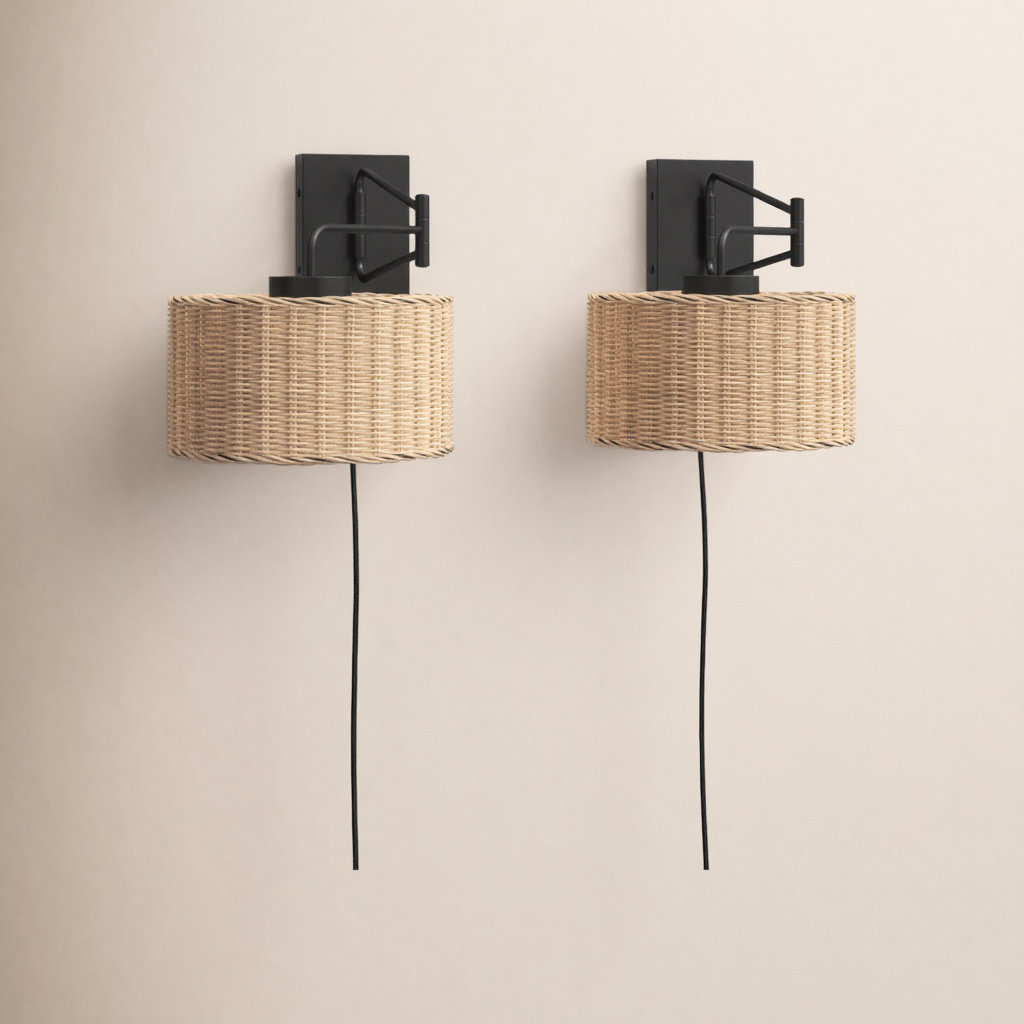 Bartlet 2-Light Armed Sconce, Black