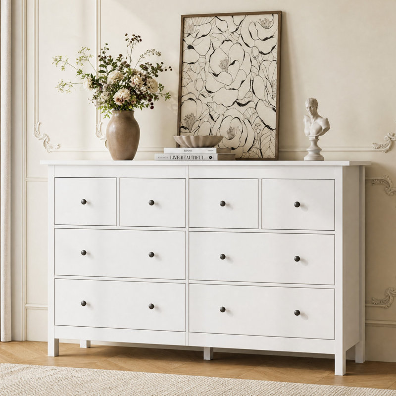 Commode double l 50,4 po Aaditri, Blanc