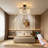 Modern Black Crystal Reversible Ceiling Fan Light With Remote