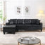 Canapé modulaire en P avec coussins décoratifs et porte-gobelet Poco-2031152698