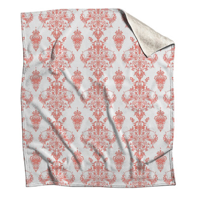Pink Damask Pattern Blankets