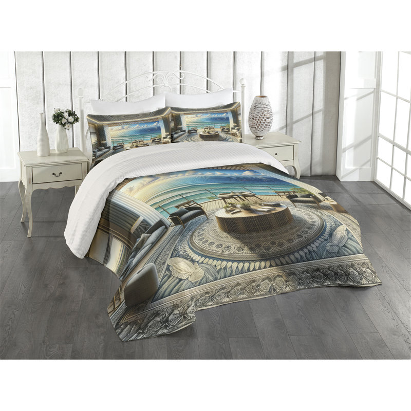 Polyester Coverlet, King Coverlet + 2 Standard Shams