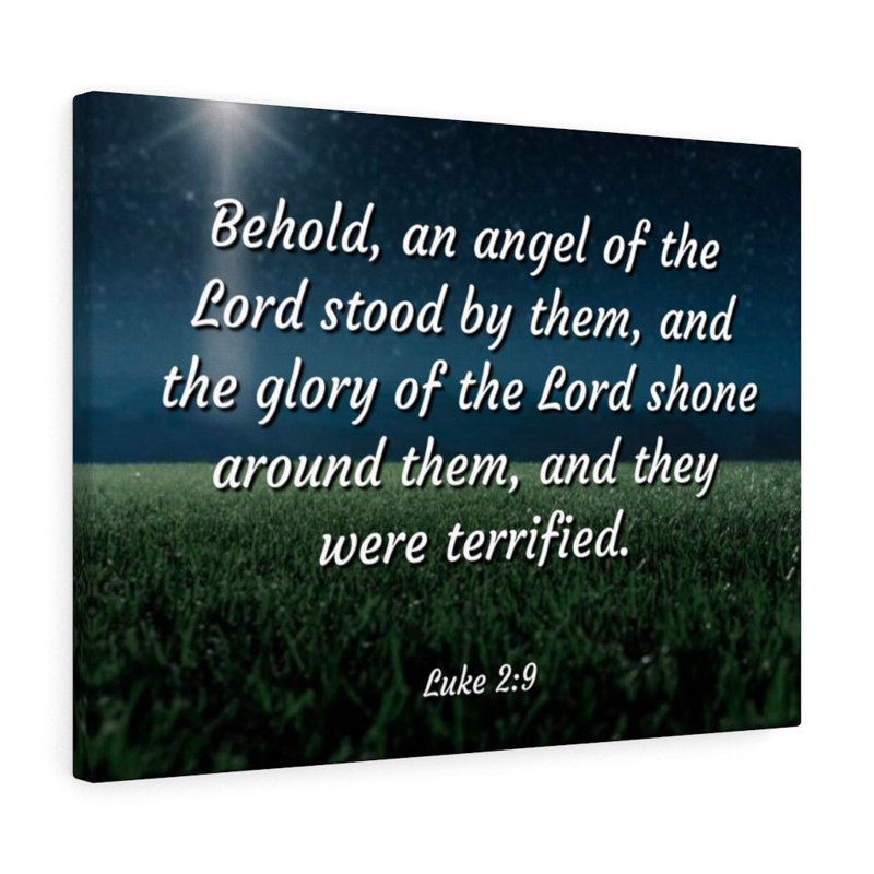 The Angel Luke 2:9 - Wrapped Canvas Print, 61cm H x 76cm W