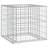 Teak Galvanized Steel Storage Bench