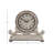 Traditional Analog Wood Quartz Tabletop Clock in White