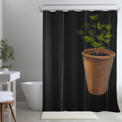 Shower Curtain GA53 – Polyester Shower Curtain, Dye Sublimation Print, 71" W × 74" L