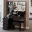Ensemble de meuble-lavabo de 41 po avec tabouret rembourré et miroir à DEL tactile de 41 po-113847144