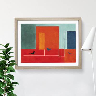 Showstopping Abstract Birds - Framed Print