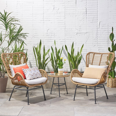 Mullenix 2 - Person Patio Conversation Set with Cushions