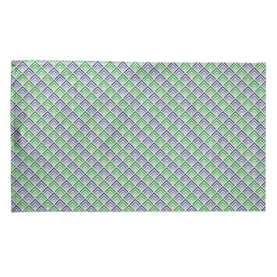Torchon à motif géométrique à rayures