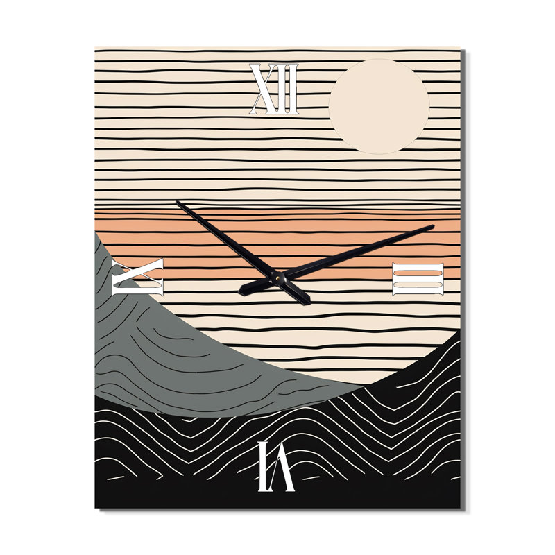 Horloge murale Simple Simple Horizon III, Médium