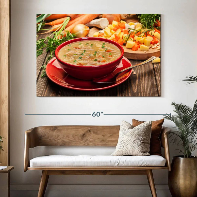 Yarlin Homemade Pea Soup, 34" H x 51" W