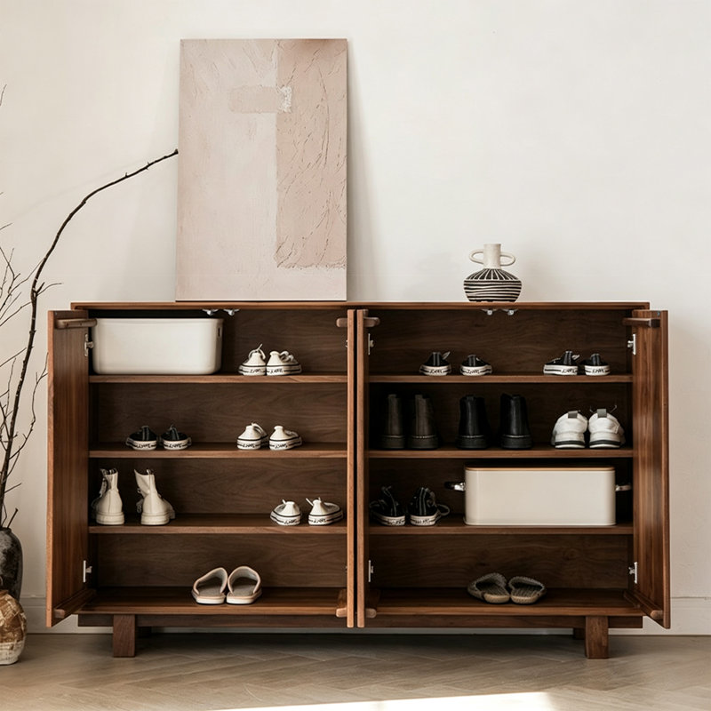 Armoire à chaussures concave et convexe